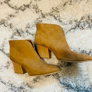 Tan ankle booties